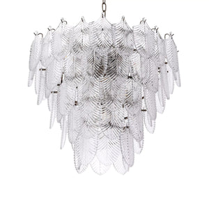 Verbier (S/L) Modern Chandelier - (Nickel Finish/Clear Glass) - view 4