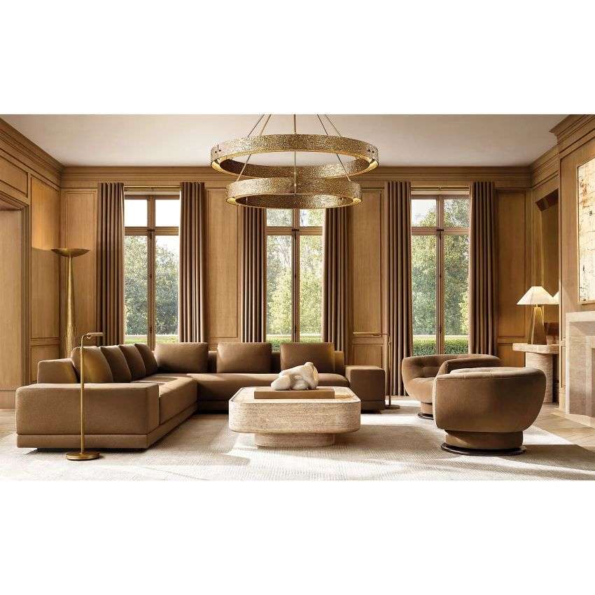 Vicky Two-Tier Round Chandelier 60" - view 5