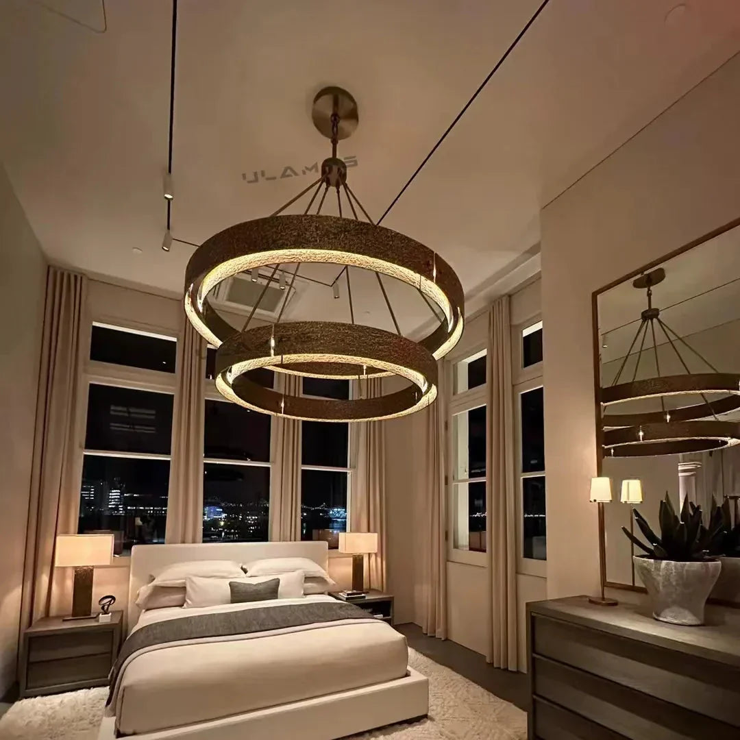 Vicky Two-Tier Round Chandelier 60" - view 4