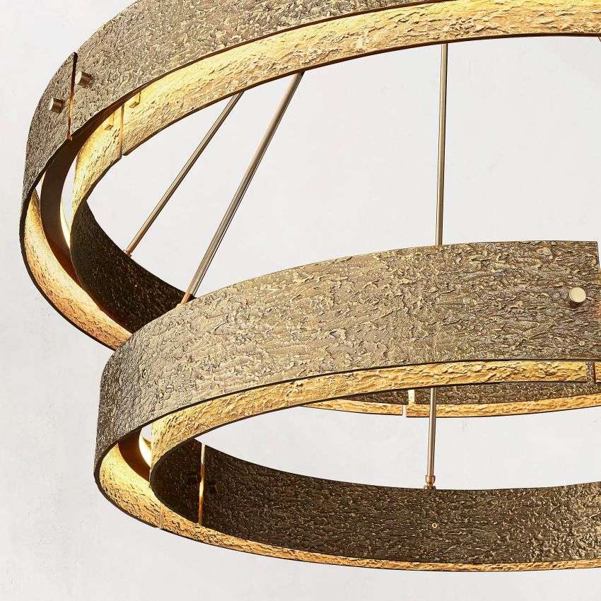Vicky Two-Tier Round Chandelier 60" - view 7