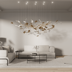 Vine Meteor Shower Crystal Spiral Chandelier