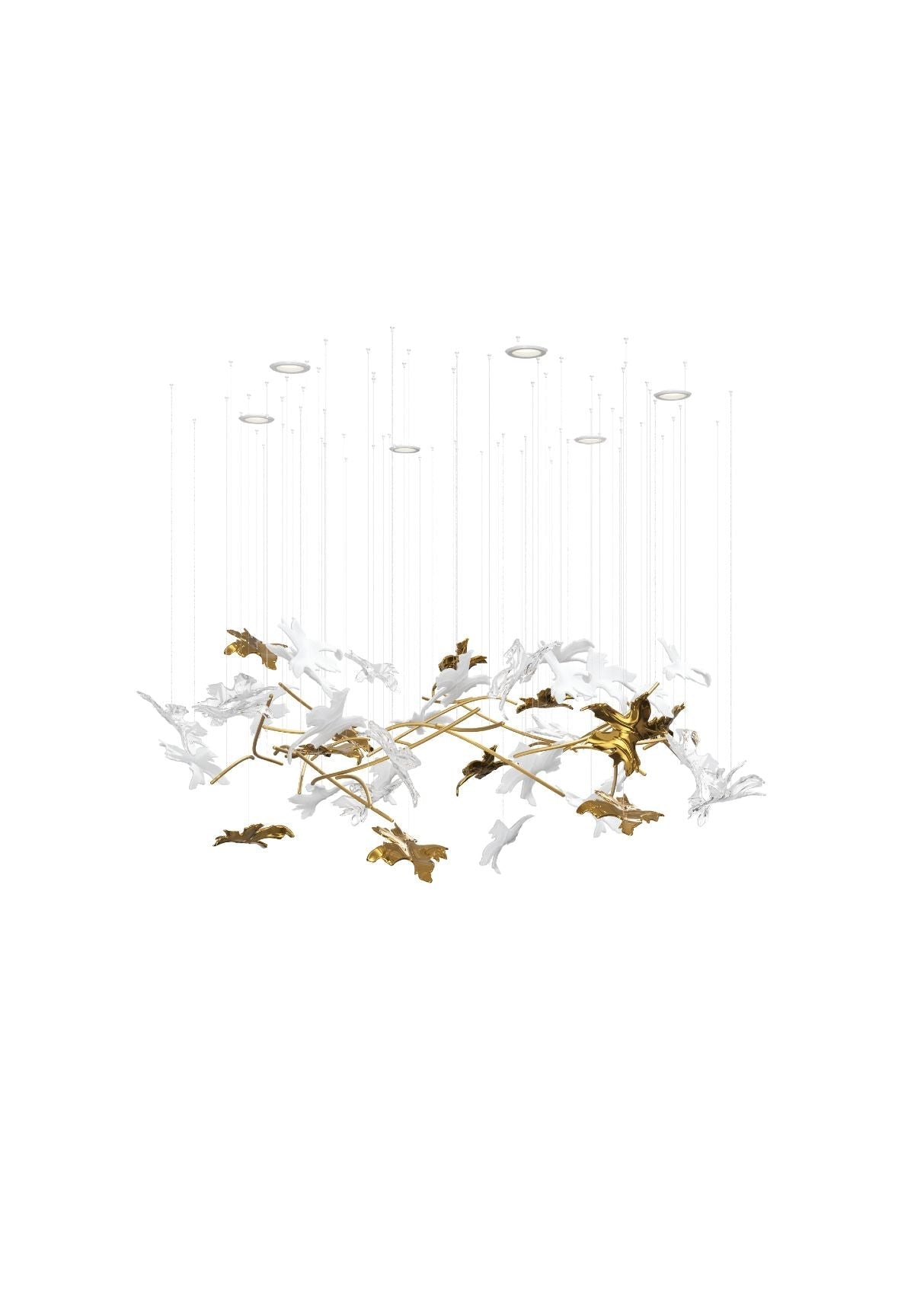 Vine Meteor Shower Crystal Spiral Chandelier - view 12
