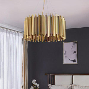 Viola Stainless Steel Chandelier - view 3