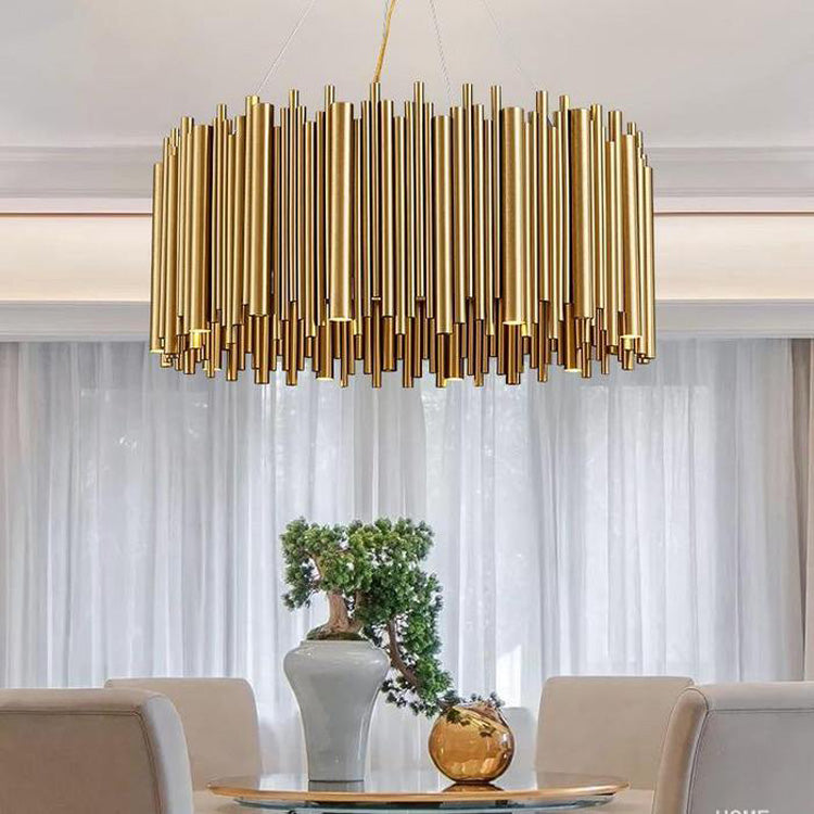 Viola Stainless Steel Chandelier - view 2