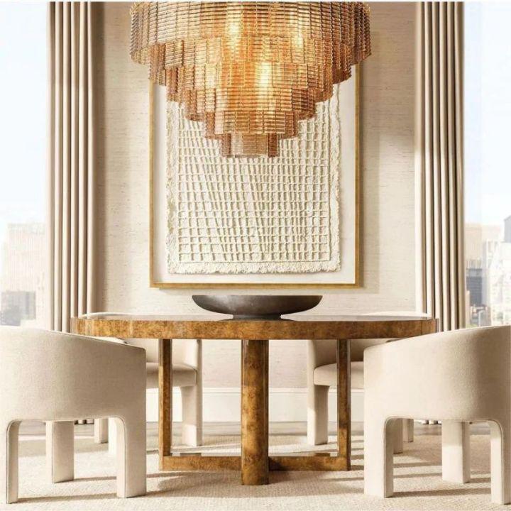 Selene Clear Glass Round Chandelier 65" - view 5