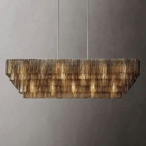 Viraag Smoke Rectangle Chandelier 77", rectangular - view 7