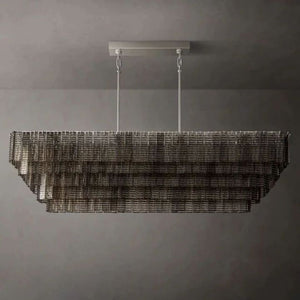 Viraag Smoke Rectangle Chandelier 77", rectangular - view 5