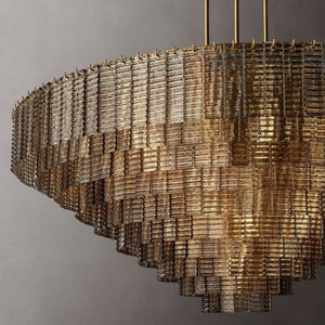 Viraag Smoke Round Chandelier 65" - view 9
