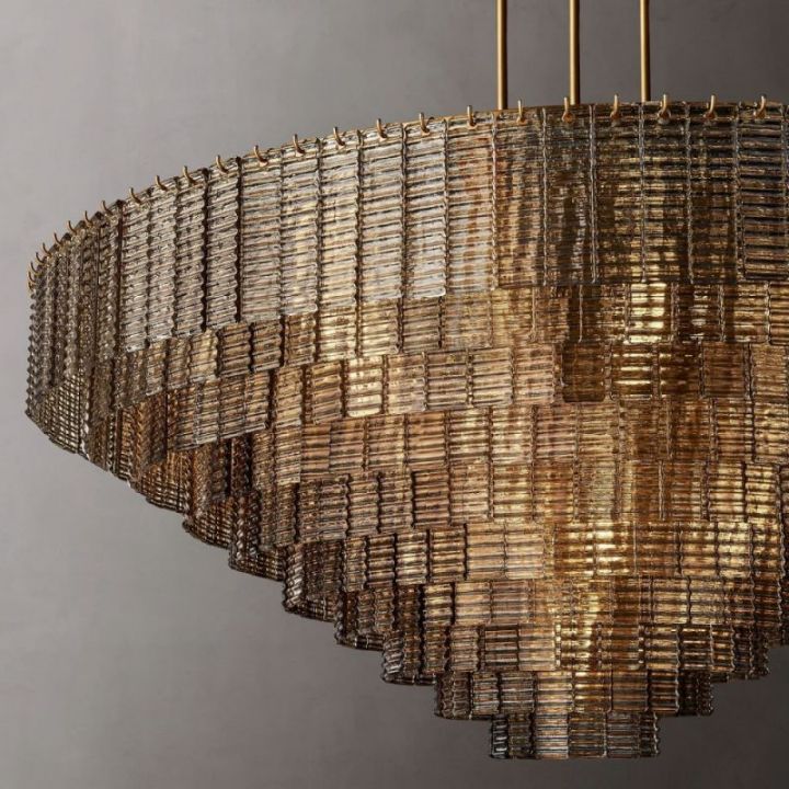 Viraag Smoke Round Chandelier 65" - view 9