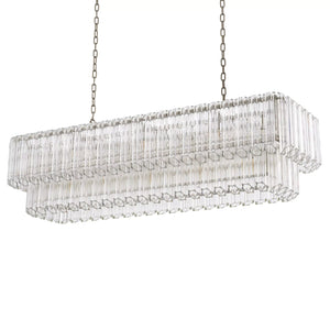 Vittoria Modern Chandeliers (Nickel Finish/Clear Glass) - view 3