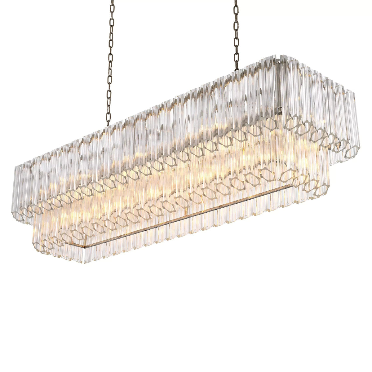 Vittoria Modern Chandeliers (Nickel Finish/Clear Glass) - view 2