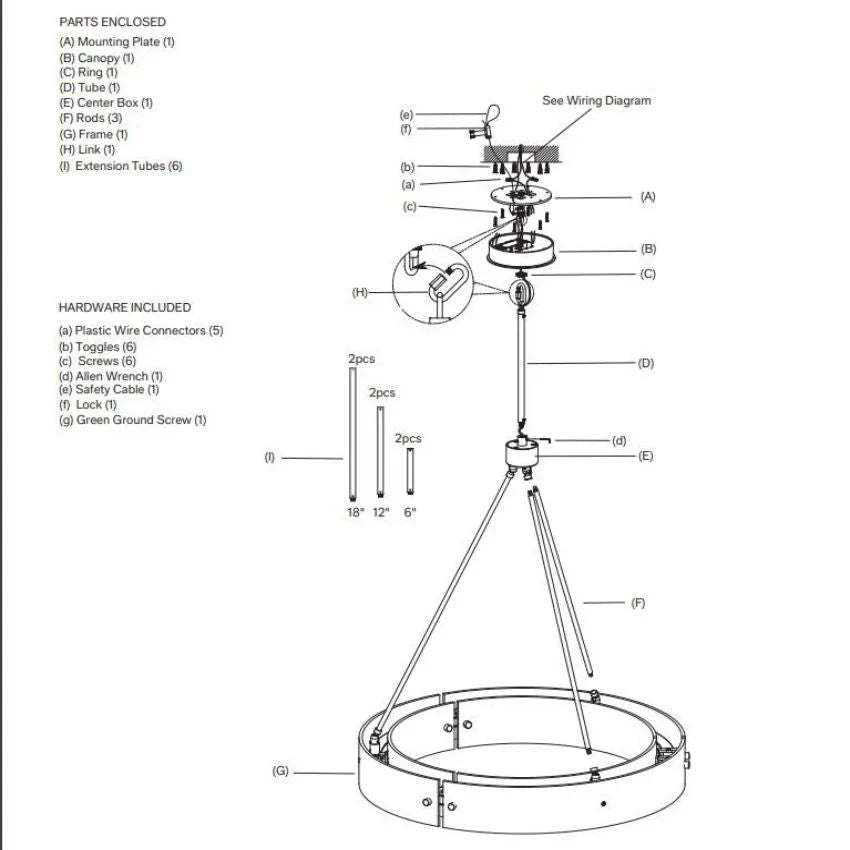 Vicky Round Chandelier 36" - view 8