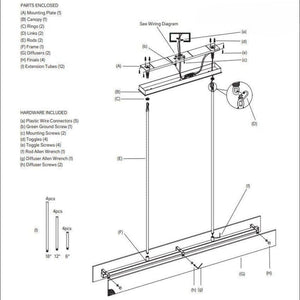 Vion Linear Chandelier D 54"72" - view 11