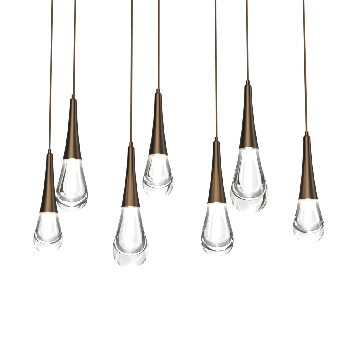 Water Drop Rectangle  LED Chandelier, rectangular - view 7