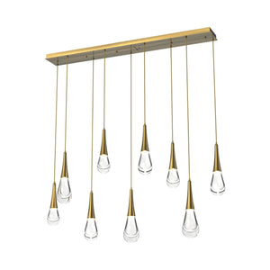Water Drop Rectangle  LED Chandelier, rectangular - view 4