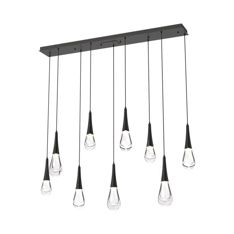 Water Drop Rectangle  LED Chandelier, rectangular - view 5