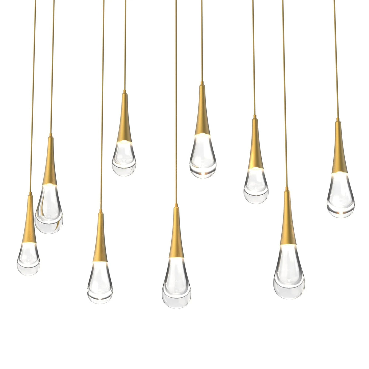Water Drop Rectangle  LED Chandelier, rectangular - view 8