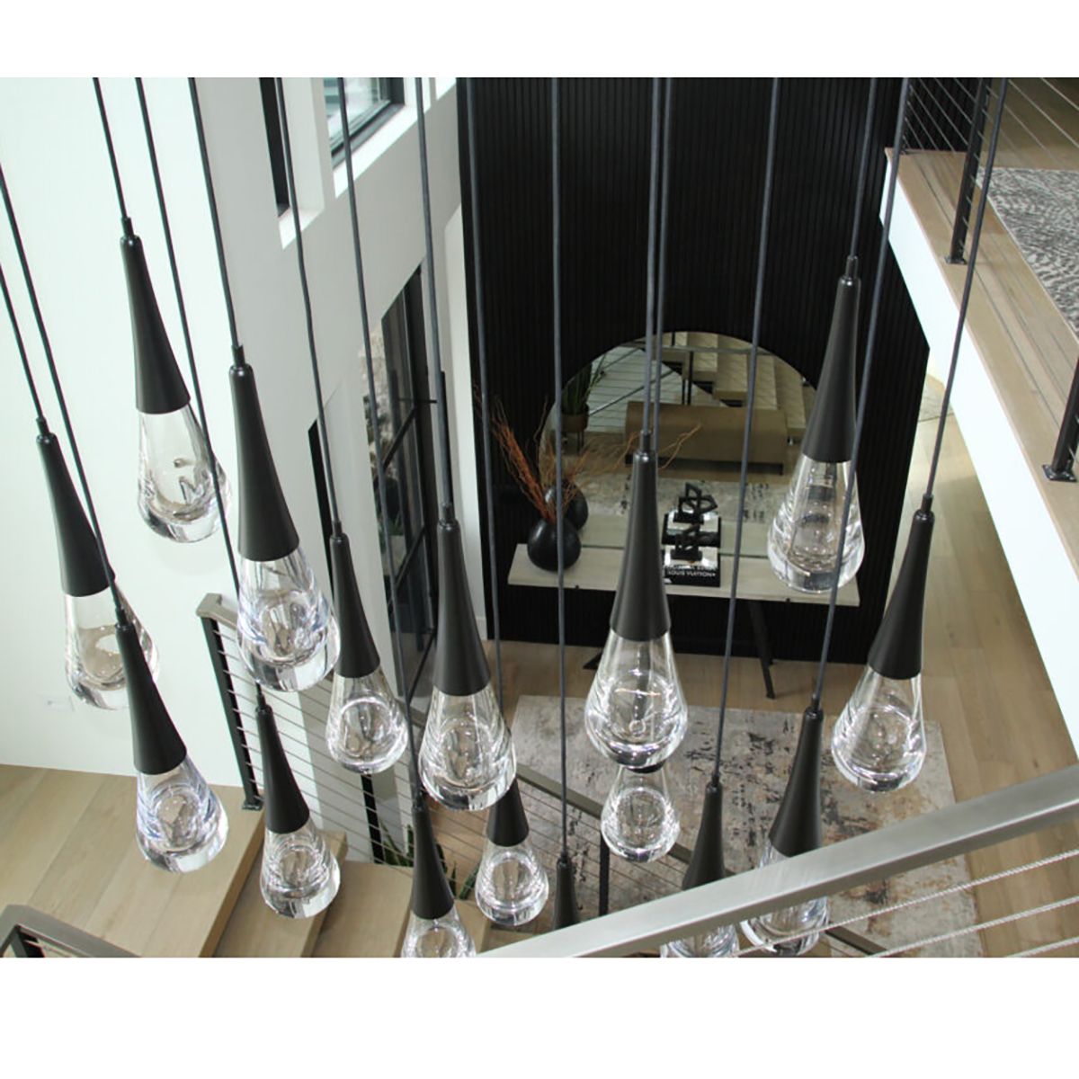 Water Drop Rectangle  LED Chandelier, rectangular - view 11