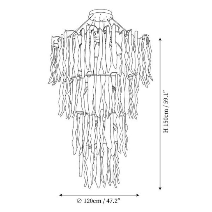 Waterfall Crystal Chandelier - view 18