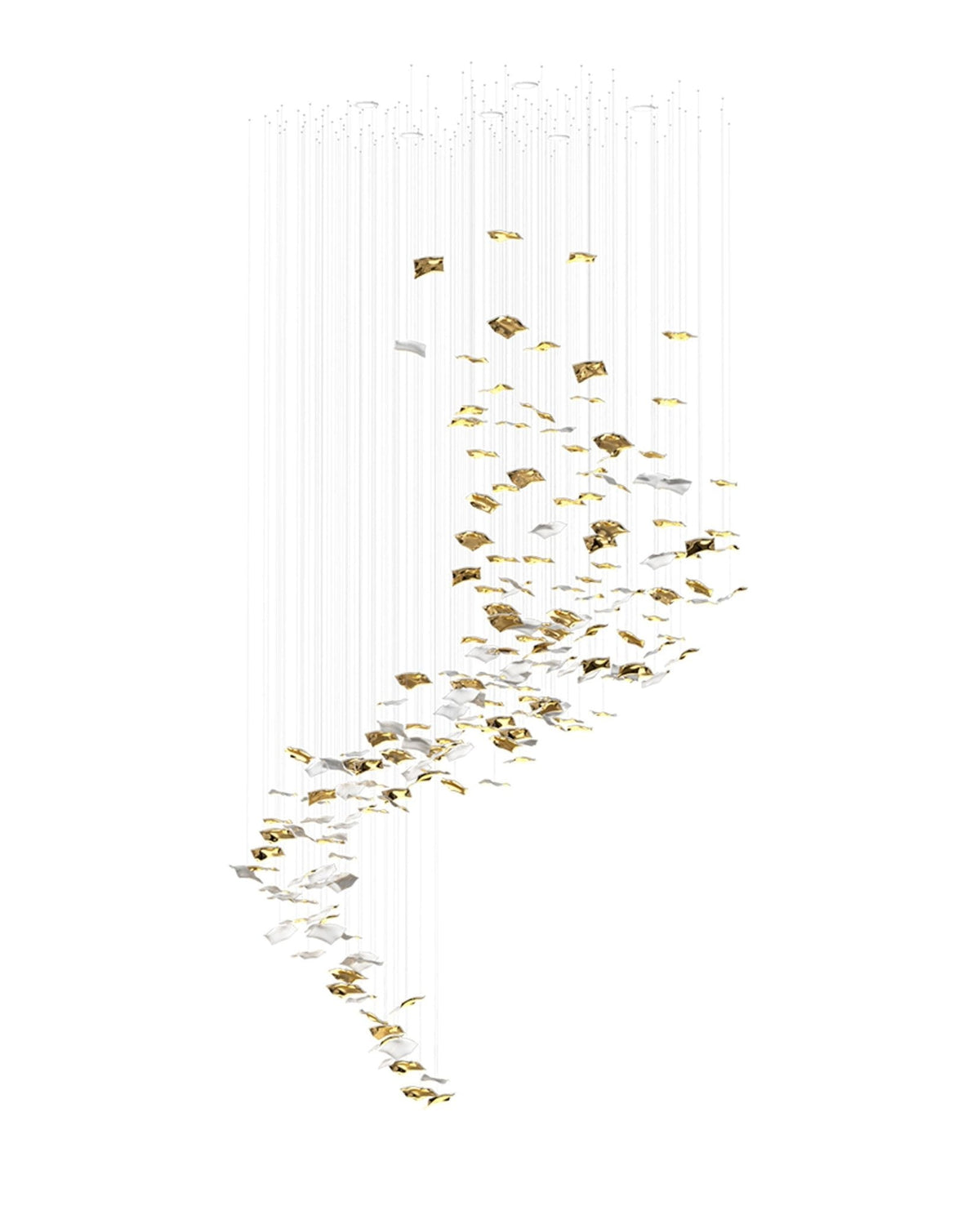 Galaxy Whispering Kerchiefs Meteor Shower Crystal Spiral Chandelier - view 7