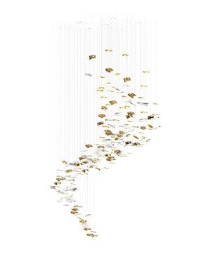 Galaxy Whispering Kerchiefs Meteor Shower Crystal Spiral Chandelier - view 7