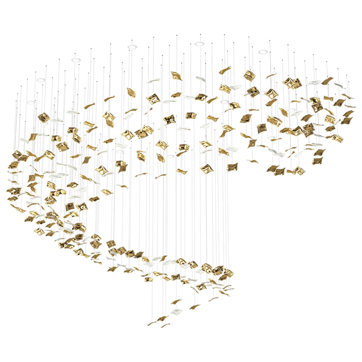 Galaxy Whispering Kerchiefs Meteor Shower Crystal Spiral Chandelier - view 21