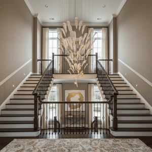 Galaxy White Feather Art Deco Chandelier - view 2