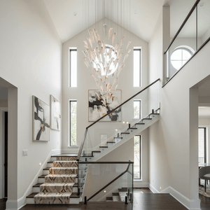 Galaxy White Feather Art Deco Chandelier - view 5