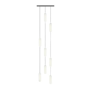 White Long Tube Multi Light Staircase Chandelier - view 10