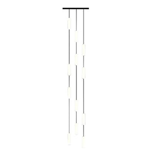White Long Tube Multi Light Staircase Chandelier - view 11