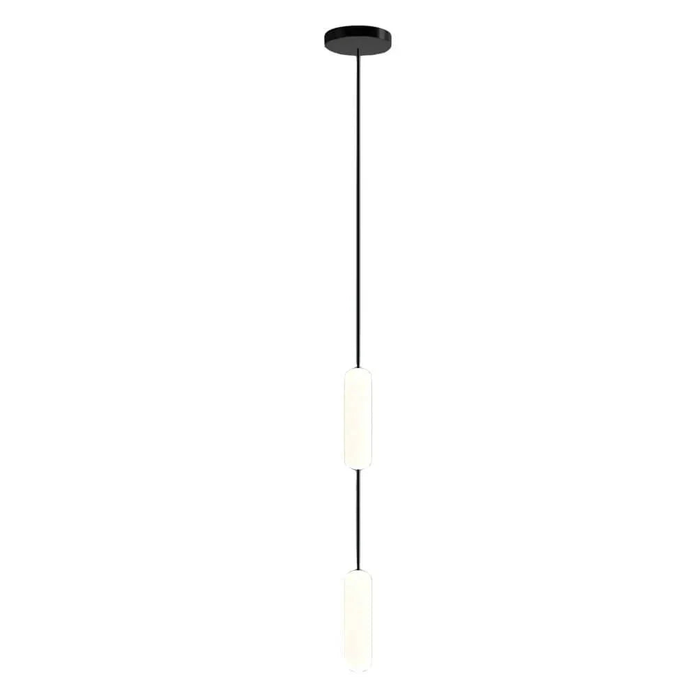 White Long Tube Multi Light Staircase Chandelier - view 13