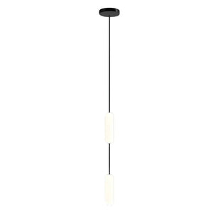 White Long Tube Multi Light Staircase Chandelier - view 13