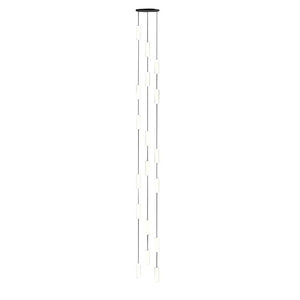White Long Tube Multi Light Staircase Chandelier - view 16