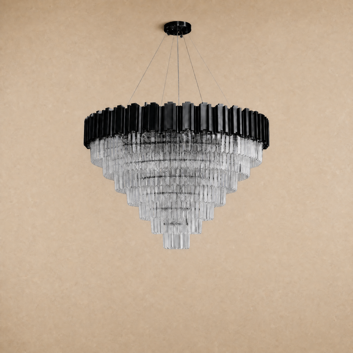 Preston Crystal Round Chandelier 39.4"D - view 2