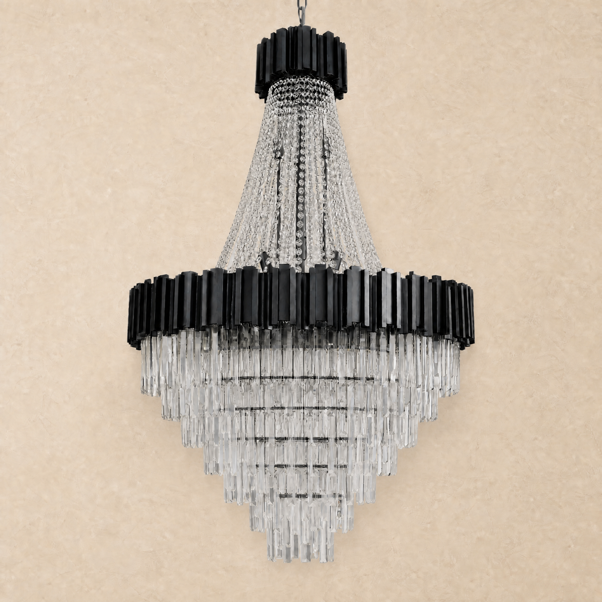Preston Contemporary Crystal Round Chandelier - view 2
