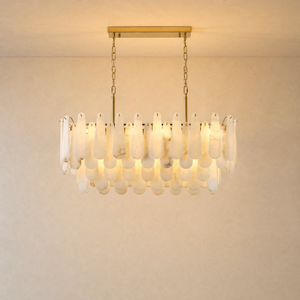 L1000-Marble Lingyu Ceiling Lamp-Copper Color