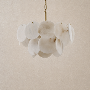 18" Round Alabaster Chandelier - view 2