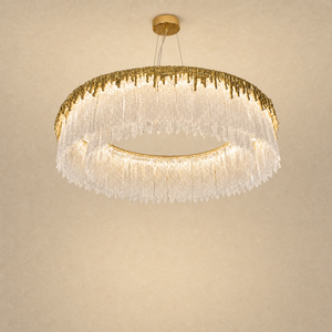 Ice Bloom Glass Chandelier D800 - Copper