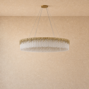 Ice Bloom Glass Chandelier D1000 - Copper - view 2