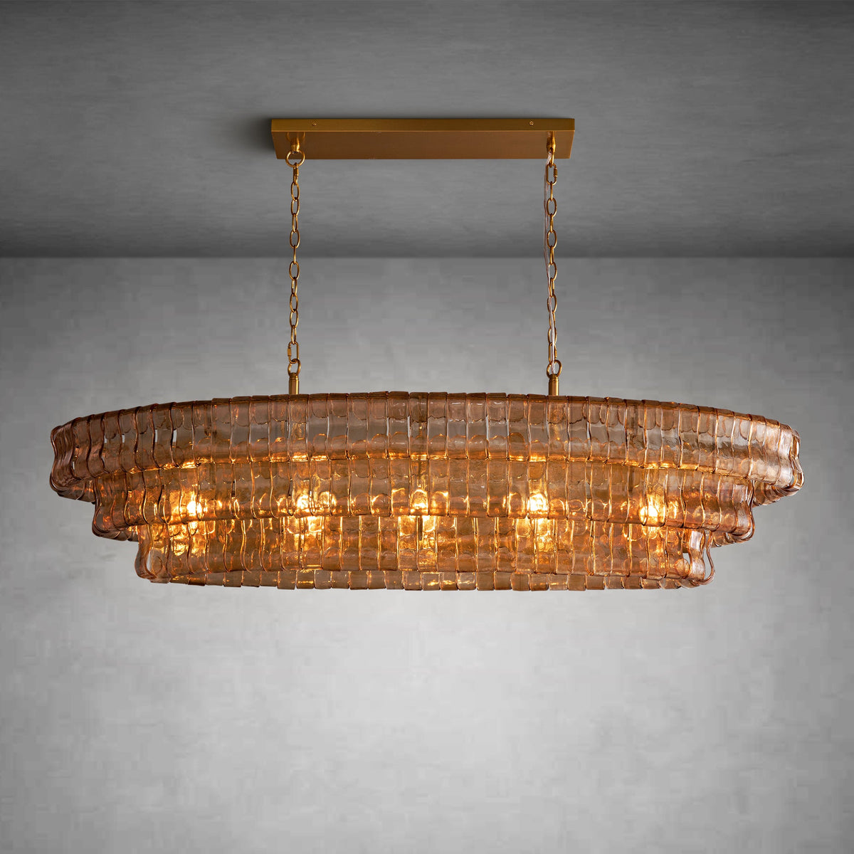 Glacien Oval Chandelier 54"W/65"W - view 43