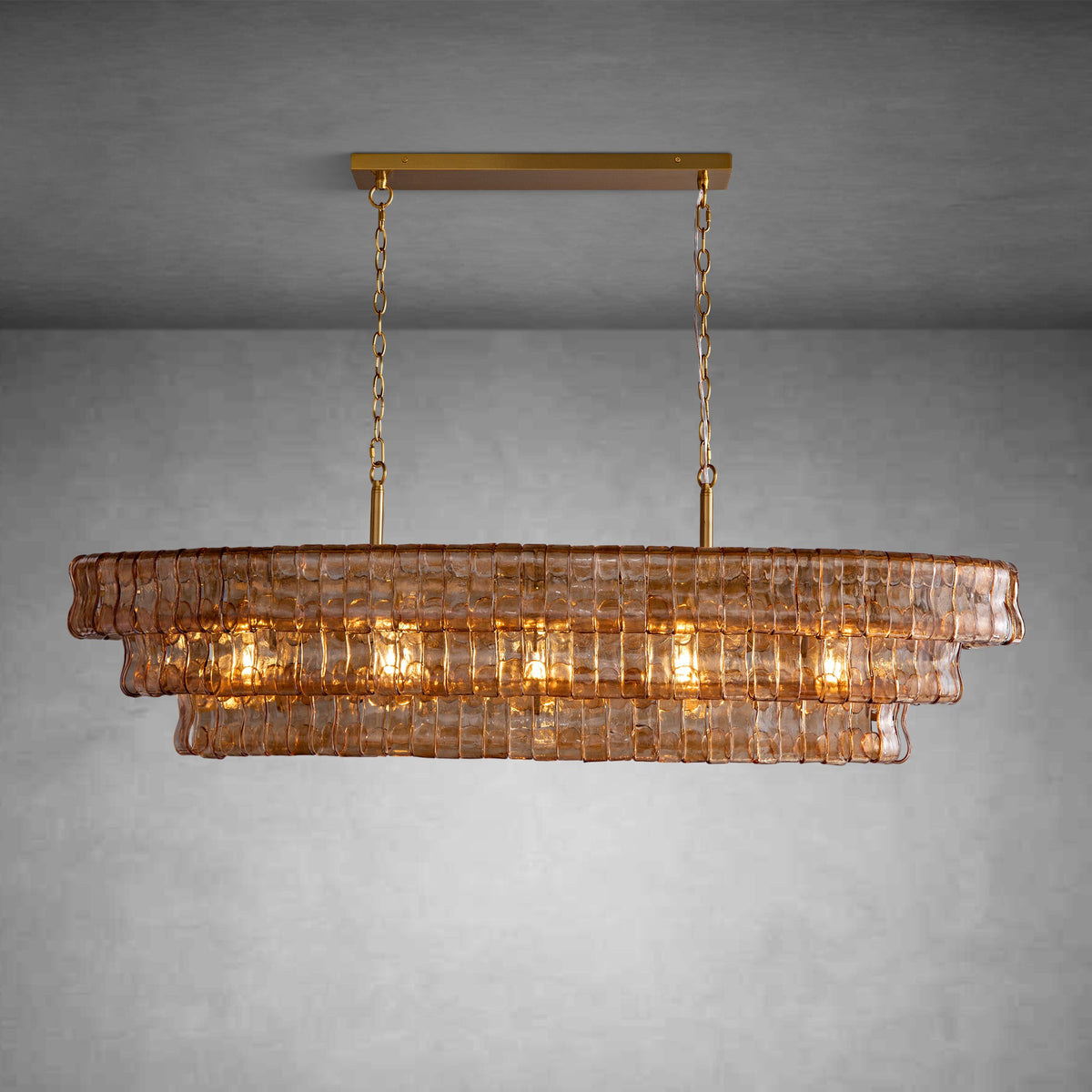 Glacien Oval Chandelier 54"W/65"W - view 45