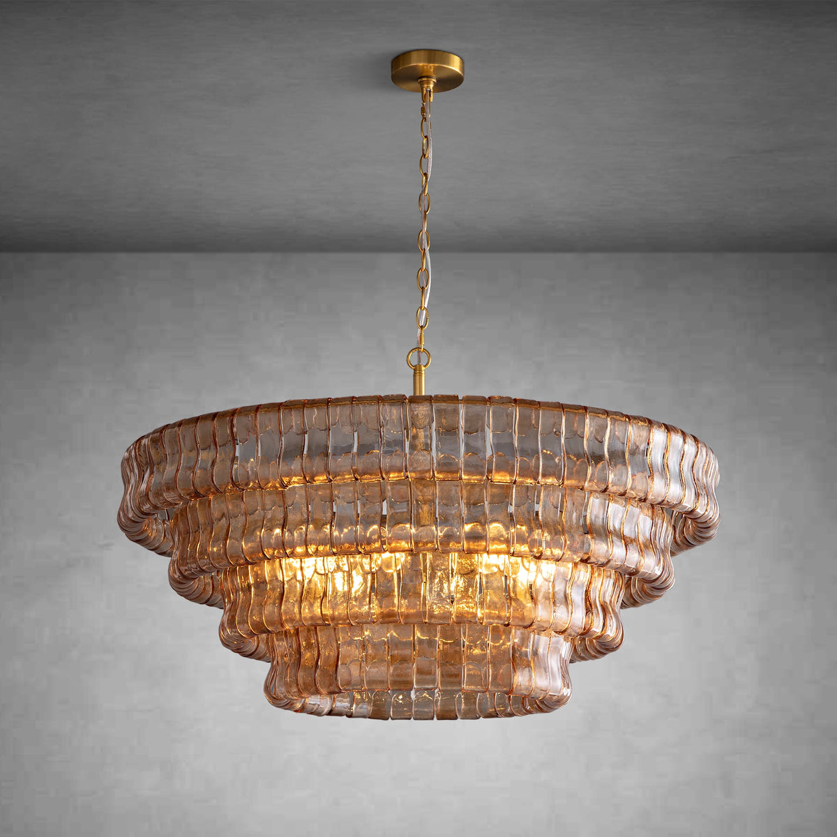 Ghiaccio Round Chandelier 24"36"48"60" - view 55