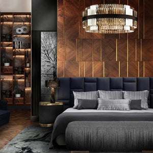 Luxury Gold Round Crystal Chandelier - view 5