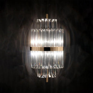 Luxury Hallway Crystal Wall Sconce 28.35" H, chandelier