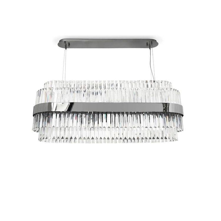 Luxury Interior Oval Dining Room Chandelier 63" L - view 2