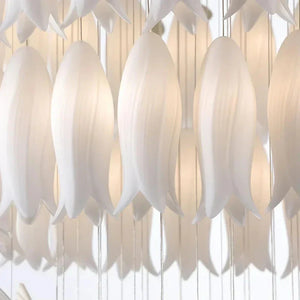 Ceramic Tulip Cascade Staircase Chandelier - view 9