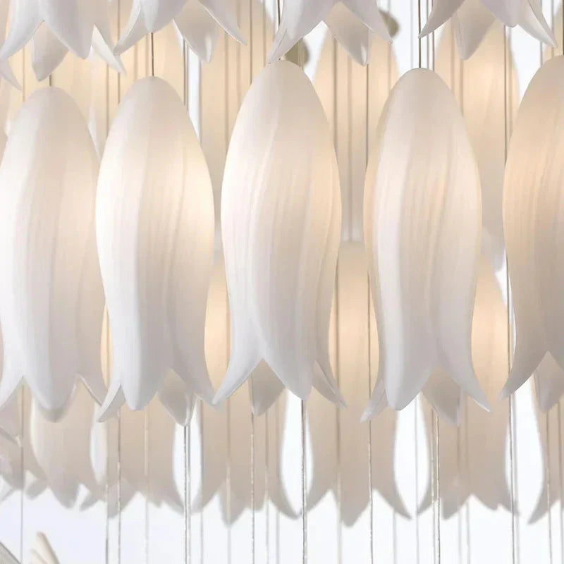 Ceramic Tulip Cascade Staircase Chandelier - view 9