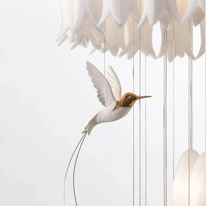 Ceramic Tulip Cascade Staircase Chandelier - view 8