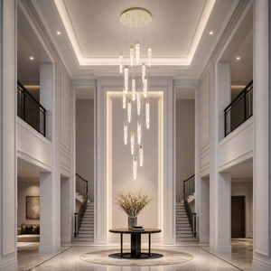 Yiosi Halsey Linear Icicle Crystal Glass Chandelier 47" L