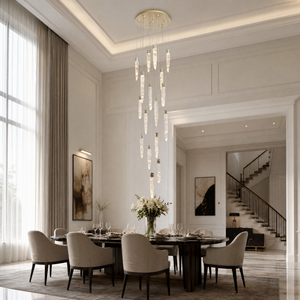 Yiosi Halsey Linear Icicle Crystal Glass Chandelier 47" L